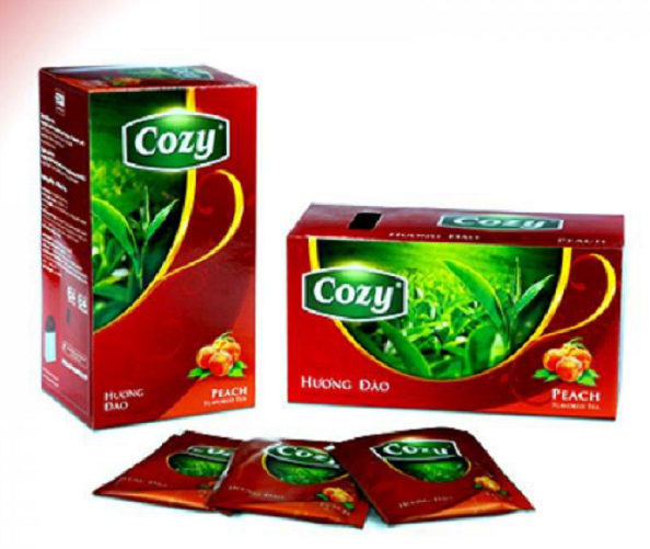 Combo 2 hộp trà nhúng Cozy đào 20 túi/40g