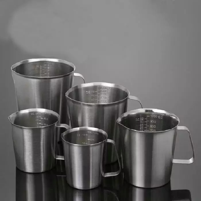 Ca inox 500ml, 700ml, 1000ml, 1500ml, 2000ml có chia vạch