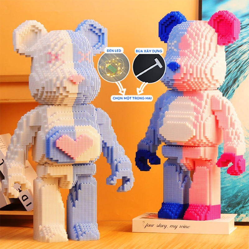 LJ8.3 Bộ Đồ Chơi Lắp Ráp LEGO Hình Chú Gấu Violent 55cm Độc Đáo Thú Vị Cho