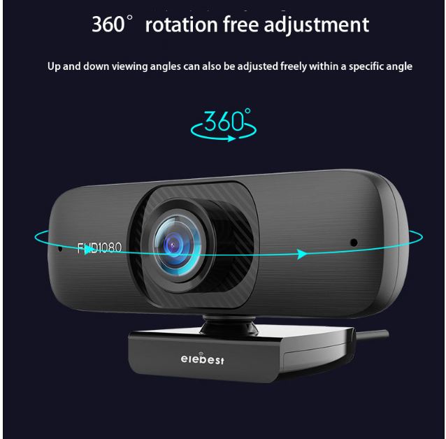 USB Webcam 1080P có mic cho laptop và máy tính để bàn