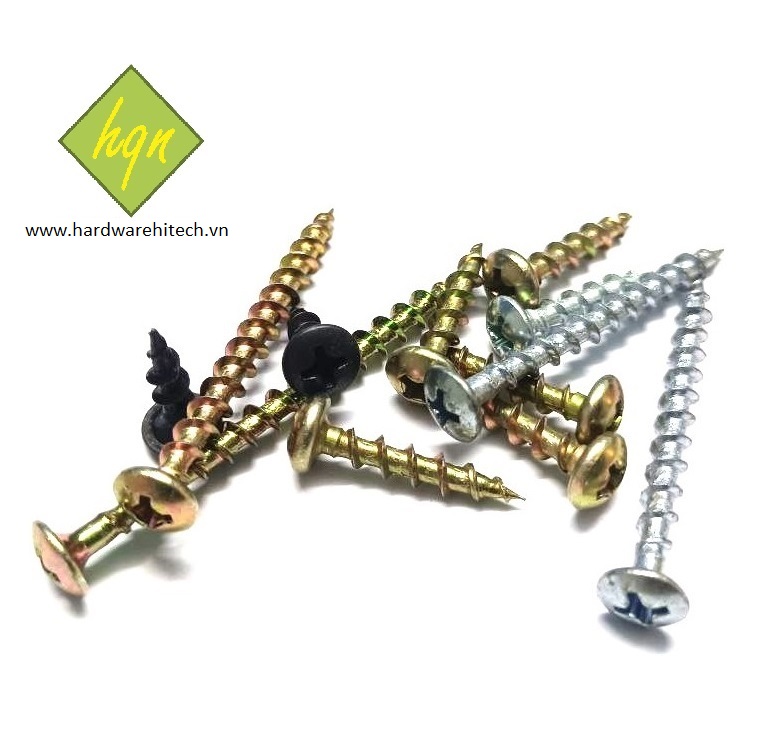 Vít răng thưa đầu dù 4 ly/ vít dù ren thưa 4mm/ vít răng thưa đầu dù m4/ vít đầu dù - rt