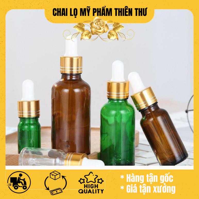 Lọ đựng tinh dầu bóp giọt Khoen Vàng / lọ chiết serum