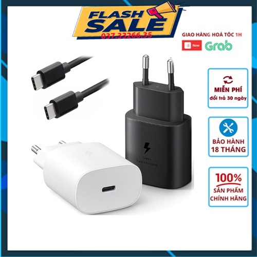 Bộ sạc nhanh 25w samsung chính hãng type c
