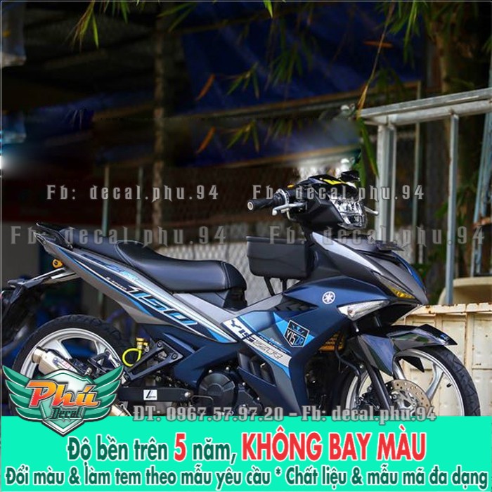 Tem rời ex 150 y15 zr xám xanh