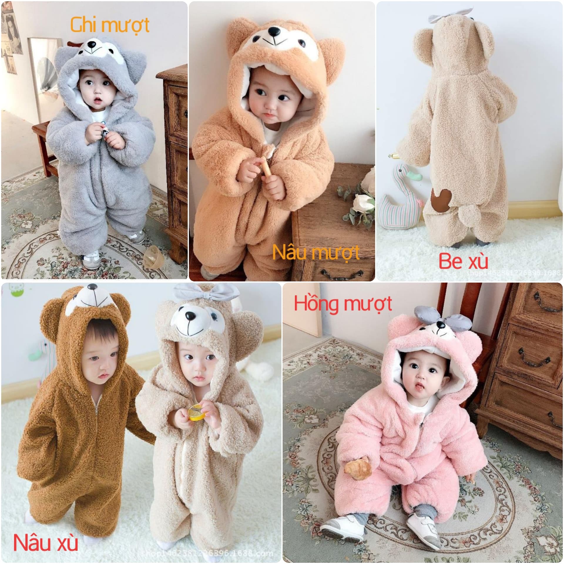[FLAST SALE] BODY GẤU LÔNG CAO CẤP CHO BÉ TRAI VÀ BÉ GÁI 7-18KG - Body Ủ Ấm Cho Bé Yêu - LOẠI 1 CAO CẤP - Shop Shubi