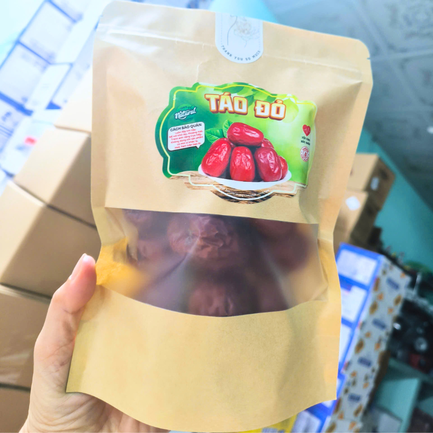 Táo Đỏ Sấy Dẻo Size Đại - Ăn Vặt BeeGin