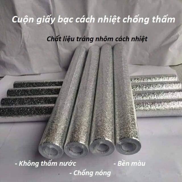 Cuộn Giấy Bạc Dán Bếp 60cm*2m, Decal Cách Nhiệt, Chống Thấm Loại Dày Đẹp, Dễ Sử Dụng, TGTI365