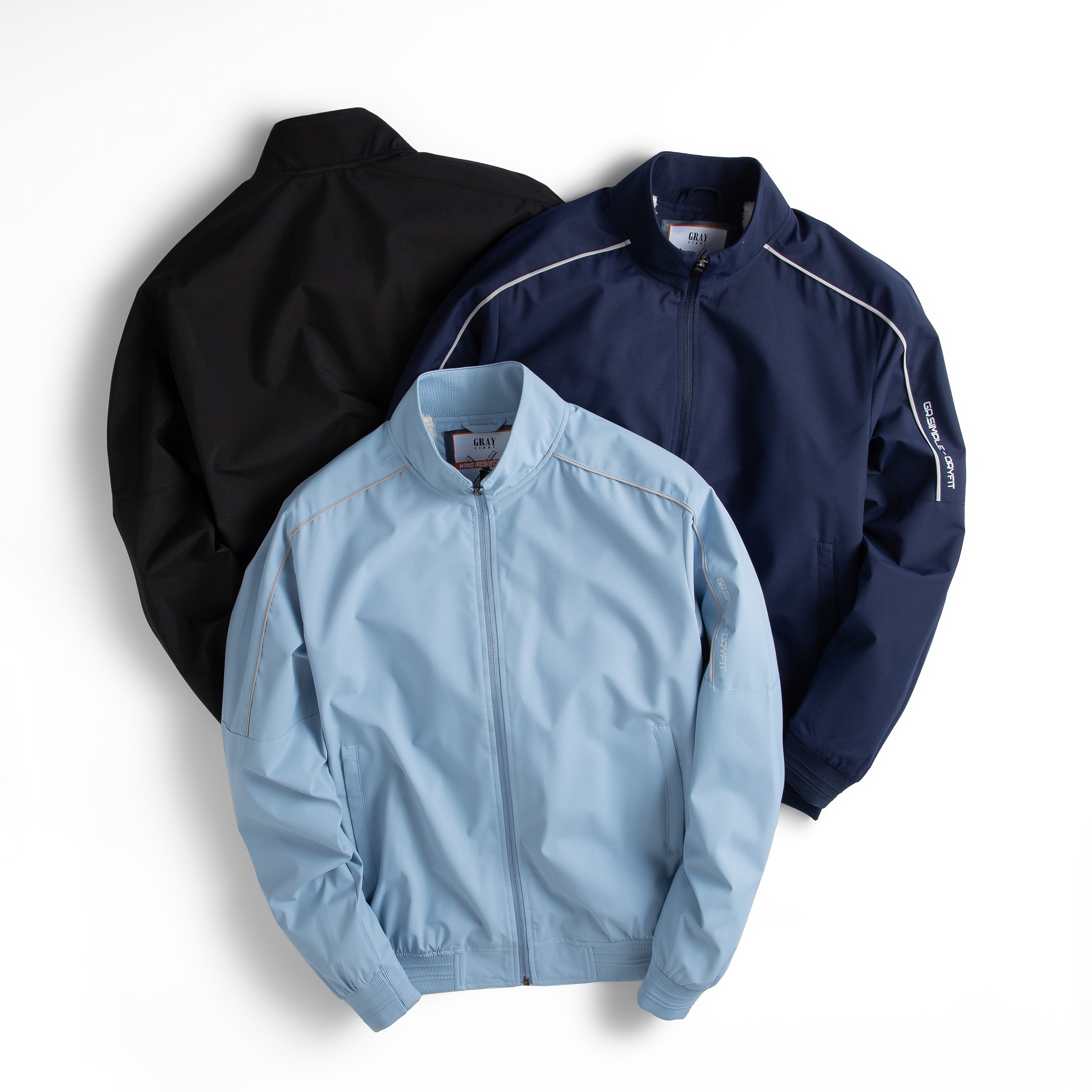 Áo khoác nam Cổ cao bomber lót lông cừu siêu cản gió GRAYHOMME 2 lớp siêu ấm (CU4003)