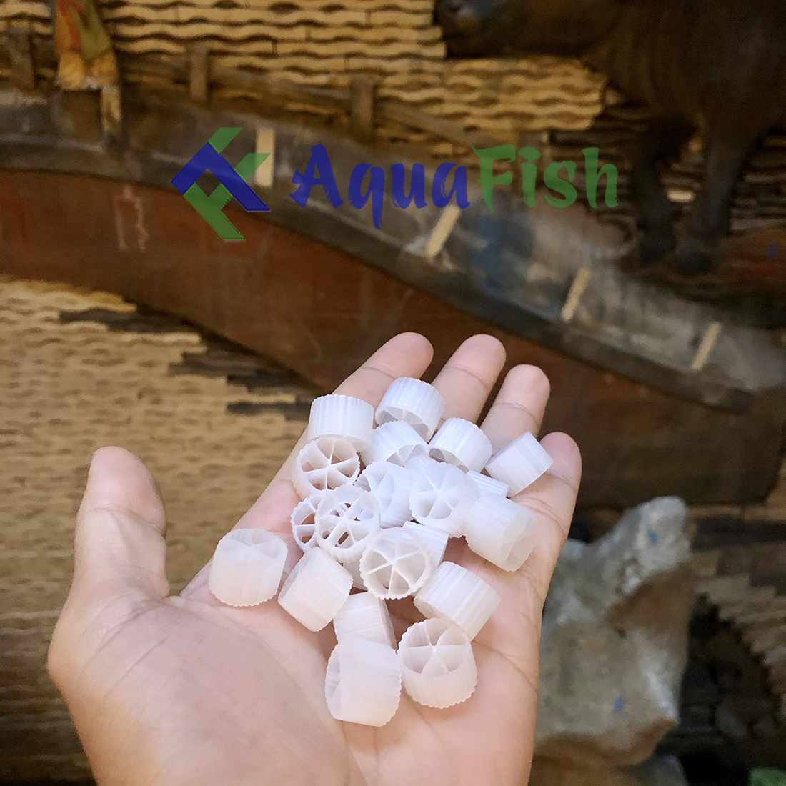 Vật Liệu Lọc Cho Bể Cá Hạt Lọc Kaldnes 0.5kg (giá thể cho vi sinh cư trú)