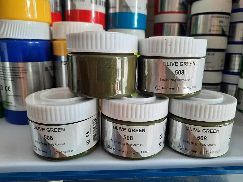 Màu vẽ Acrylic Sunway, hũ 100ml, giá 1 hũ