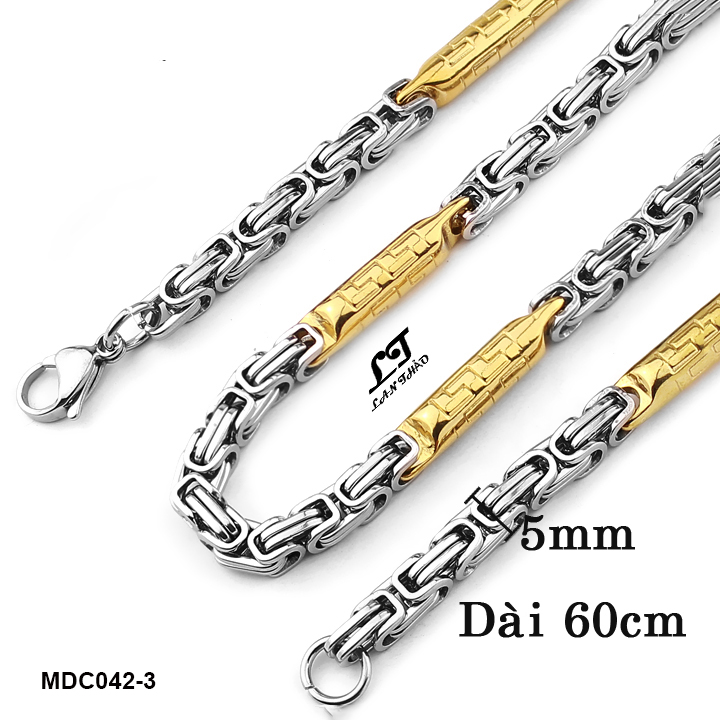 Dây chuyền nam kiểu ziczac 5li ver2 mdc042-3