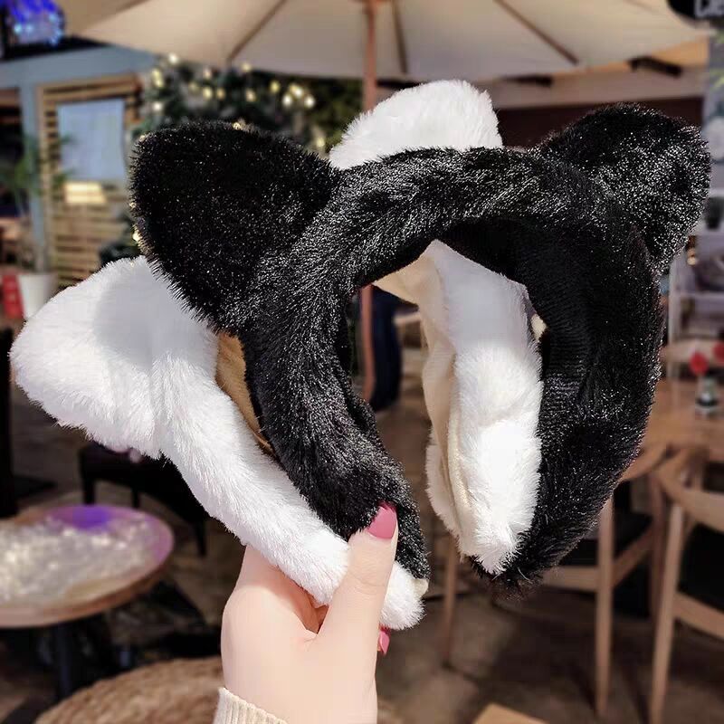 Băng Đô Bờm Tai Mèo Cài Tóc Nữ Sang Trọng