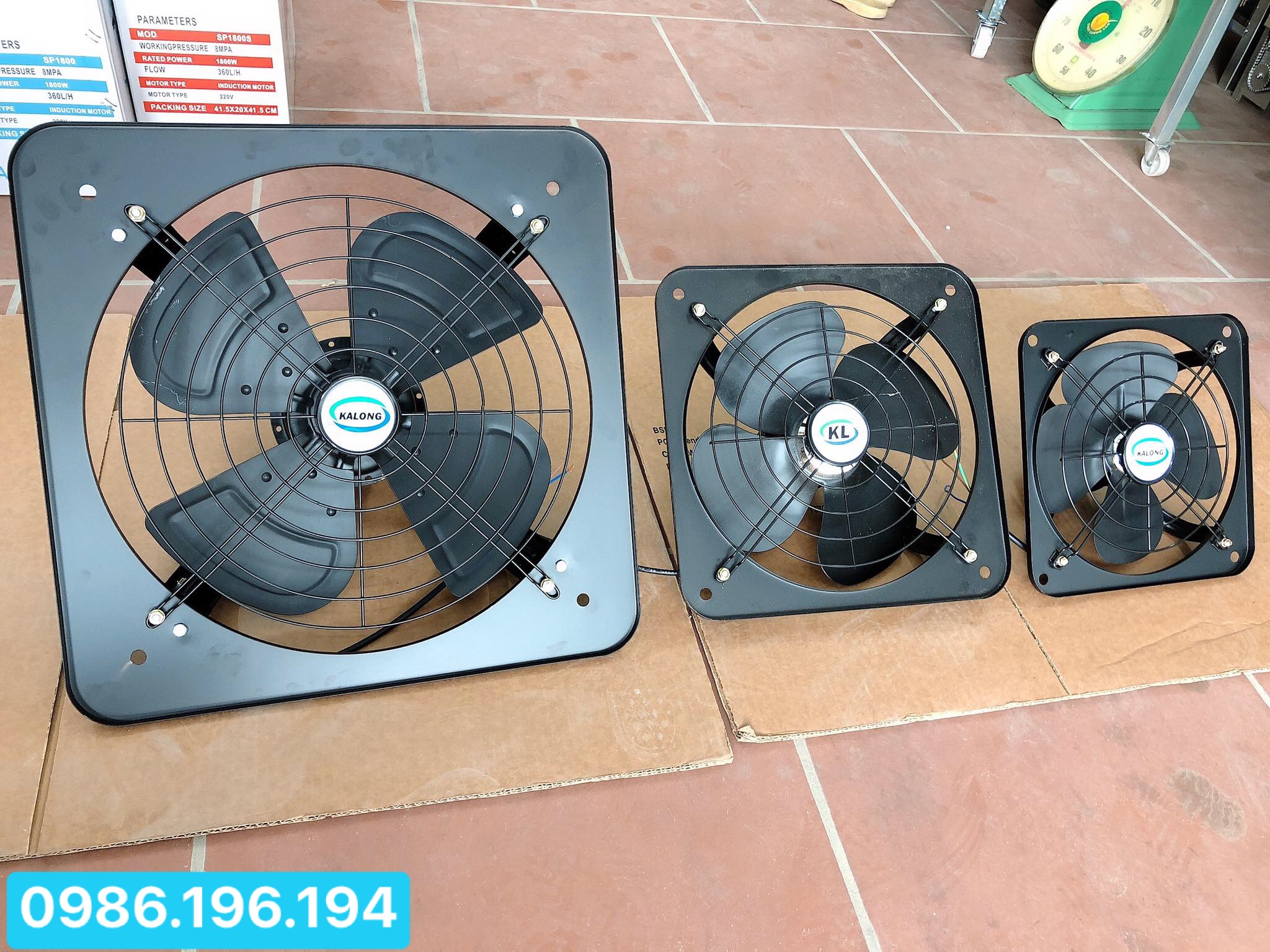 Quạt hút mùi - Quạt thông gió tản nhiệt . Sải cánh 25 - 30 - 40cm