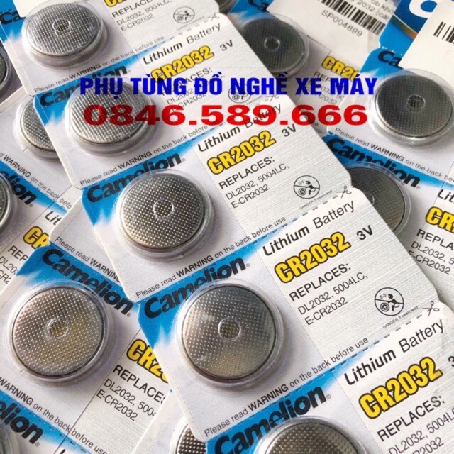 Pin remote fob smartkey cr2032 3v xe máy khoá smartkey