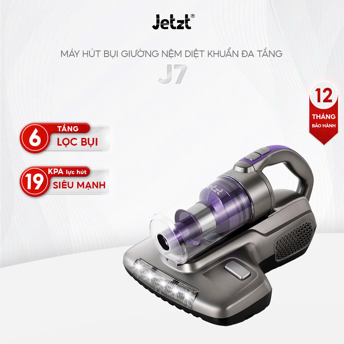 Máy hút bụi giường nệm diệt khuẩn đa tầng thế hệ mới JETZT J7 Series