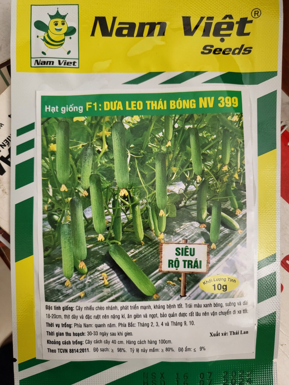 Hạt giống dưa leo nam việt 399