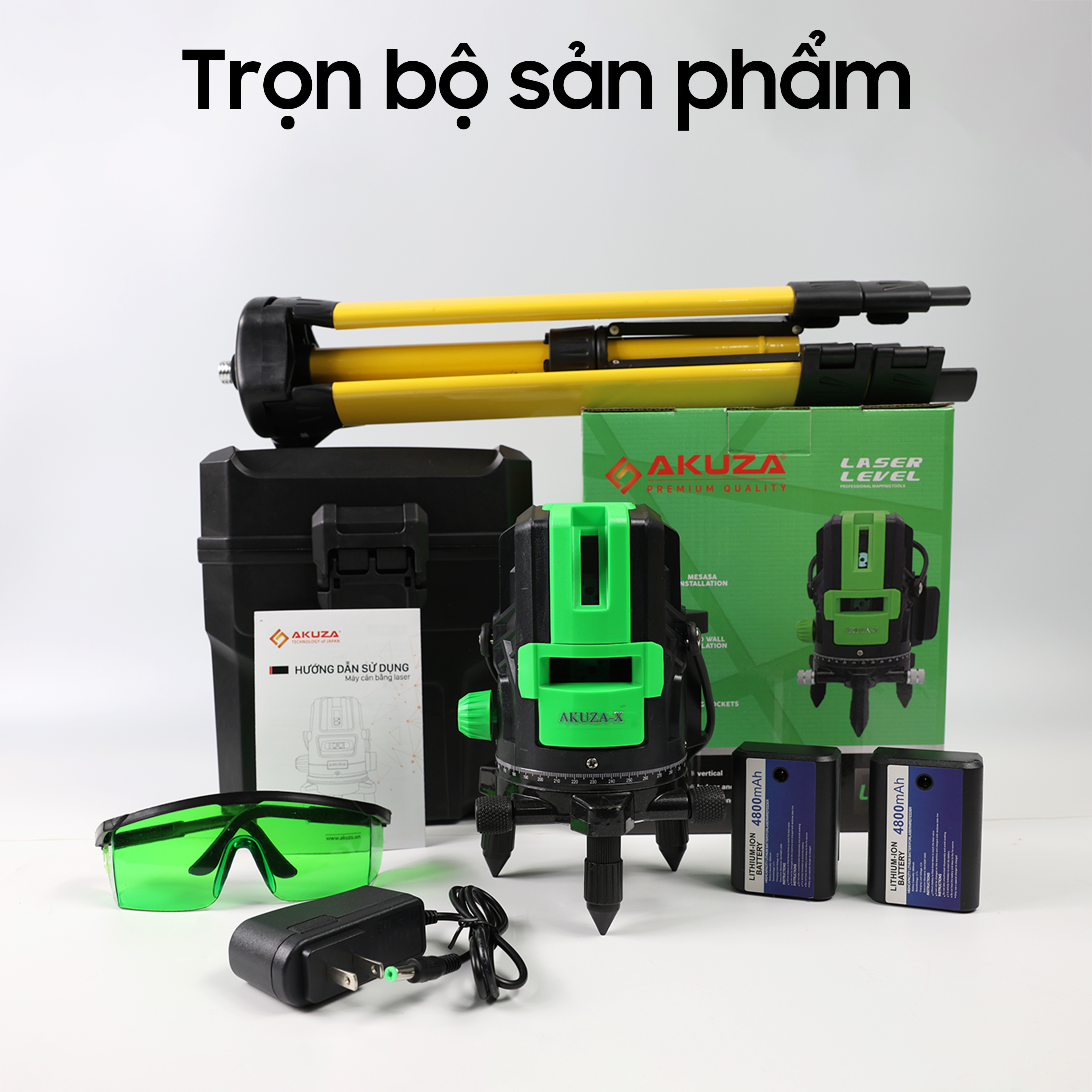 Máy Cân Bằng Laser AKUZA X Bóng Led Siêu Sáng