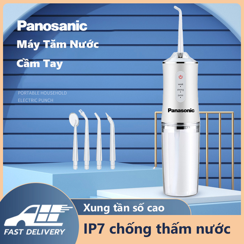 Panosanic Máy Tăm Nước Cầm Tay xách tay nhỏ 1500 Vòng/phút Làm Sạch Răng 3 Chế Độ Dụng Cụ Vệ Sinh Răng Miệng Thế Hệ Mới bàn chải điện Làm Sạch Kẽ Răng Túi Nha Chu Mát Xa NướuIPX7 toàn thân chống nướcSạc USB