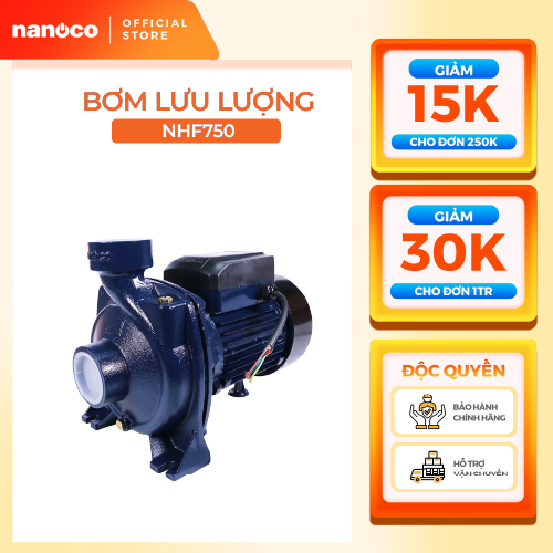 Máy bơm nước nanoco dòng bơm lưu lượng model nhf750/ nhf1100/ nhf1500