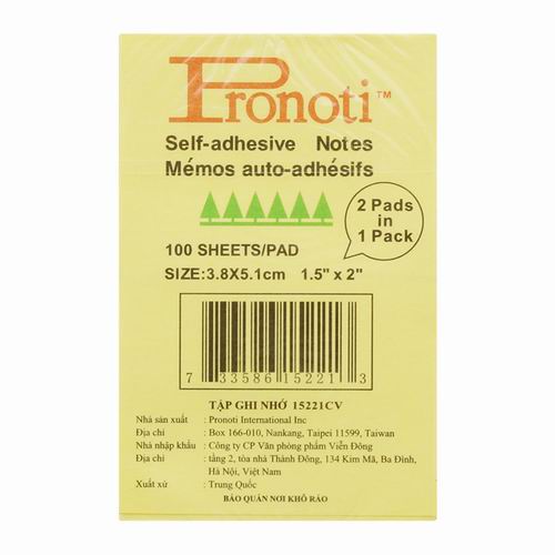 Giấy giao việc pronoti - 1.5 x 2" vpp tiên tiến