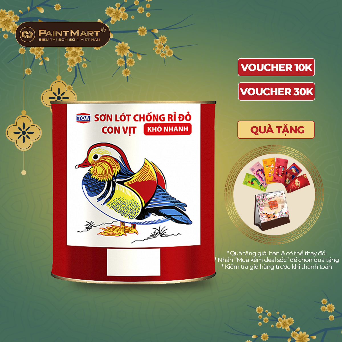 Sơn chống rỉ toa mandarin duck con vịt