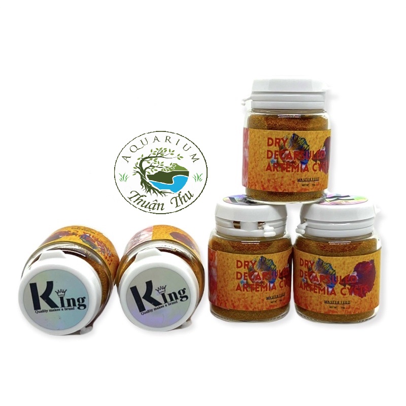 Thức ăn Artemia sấy khô King hủ 10ml - Thức ăn cho guppy betta các loại cá nhỏ