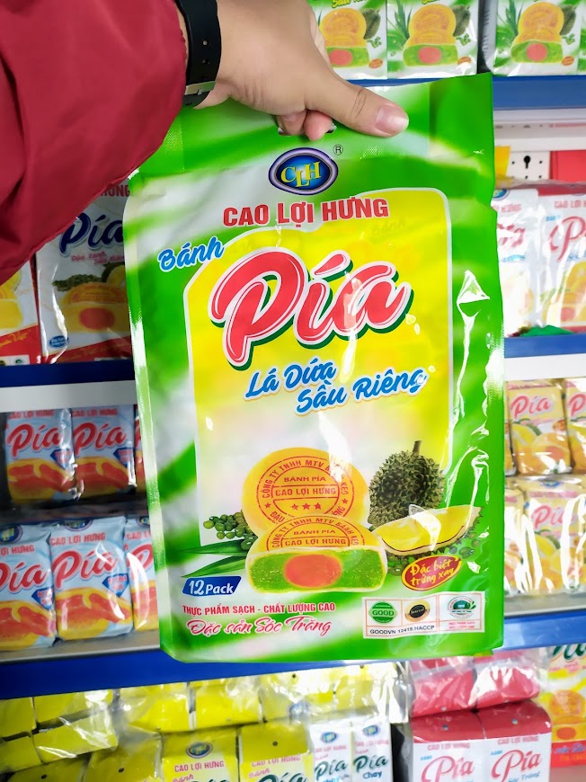 Pía lá dứa đậu xanh sầu riêng trứng muối xay - chính hãng cao lợi hưng