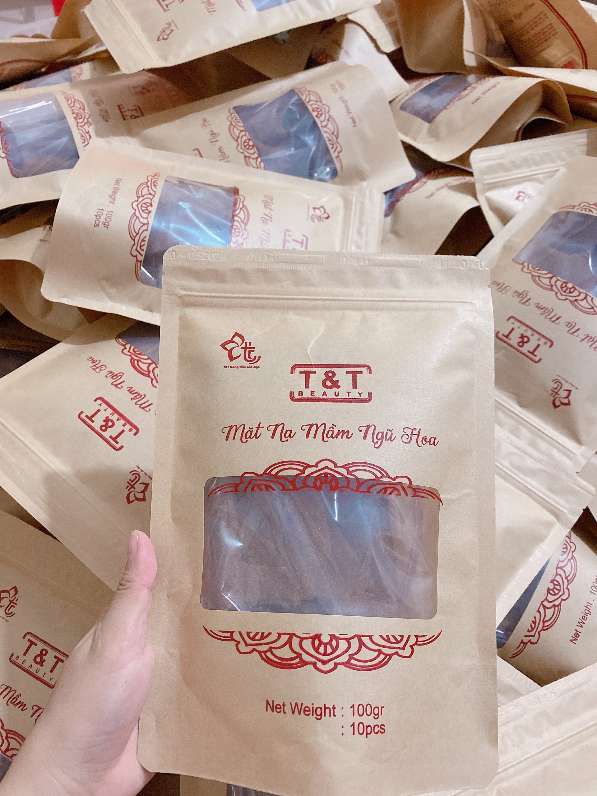 Mặt nạ miếng ngũ hoa bịch 10 miếng