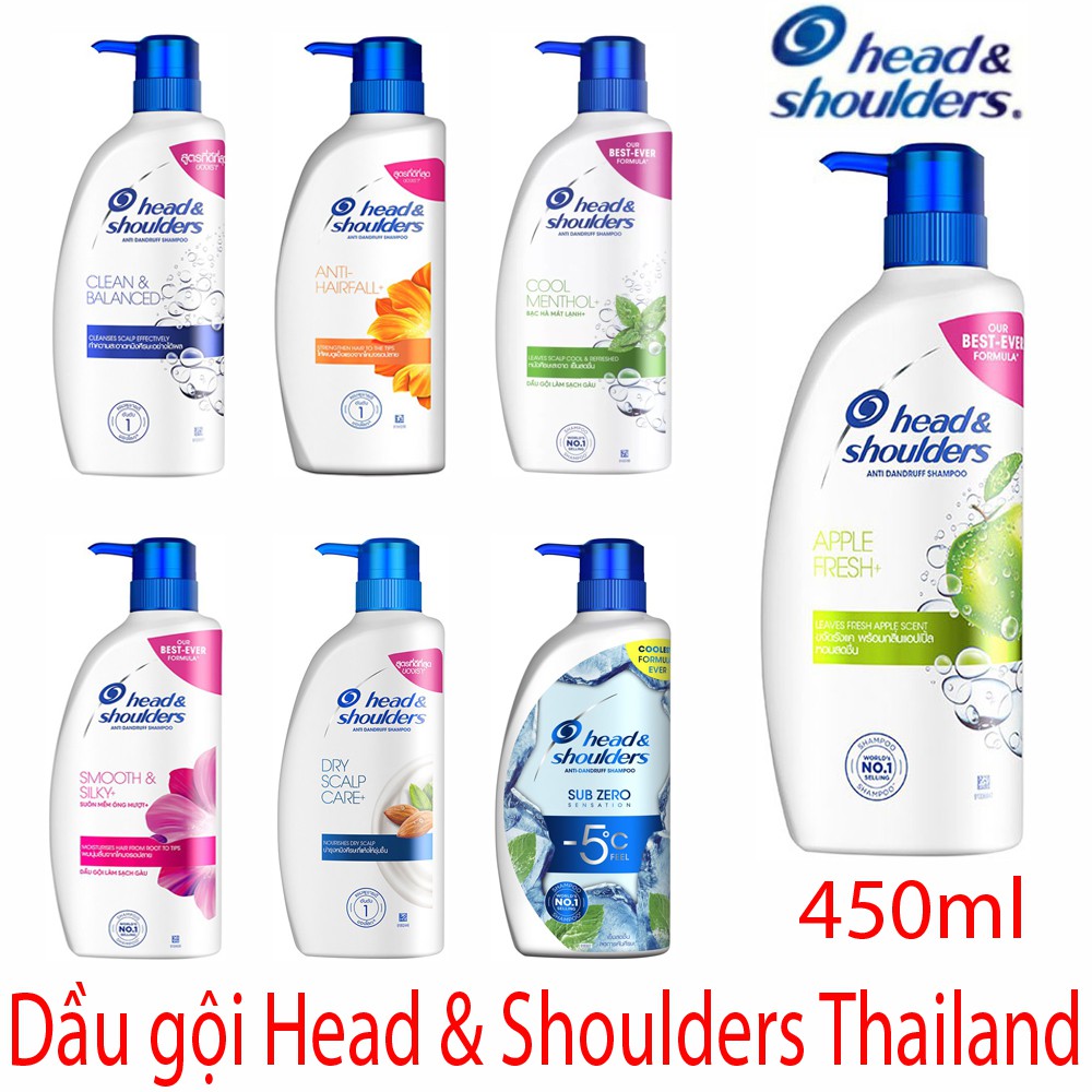 Dầu gội head & shoulders thái lan 450 ml