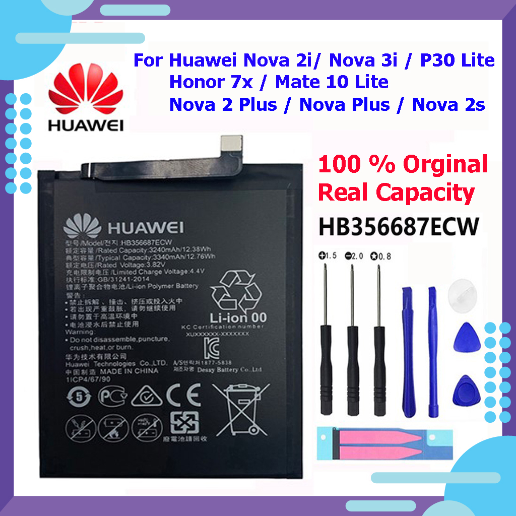 Pin Huawei Nova 2i zin chính hãng dung lượng 3340mah kèm bộ tháo mở