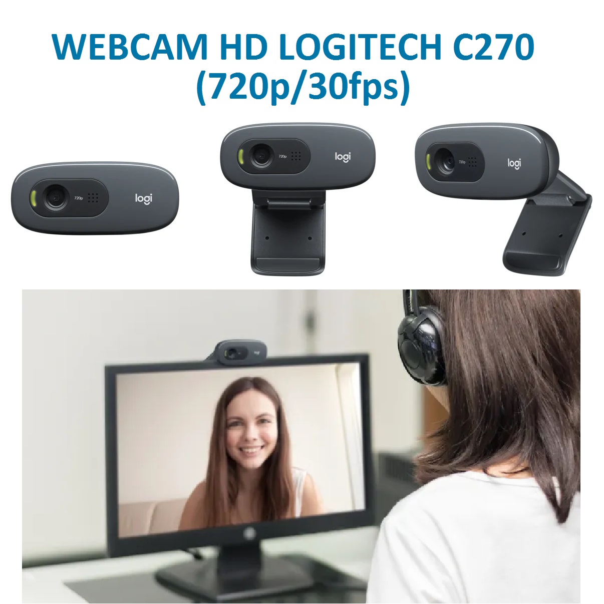 Webcam hd logitech c270