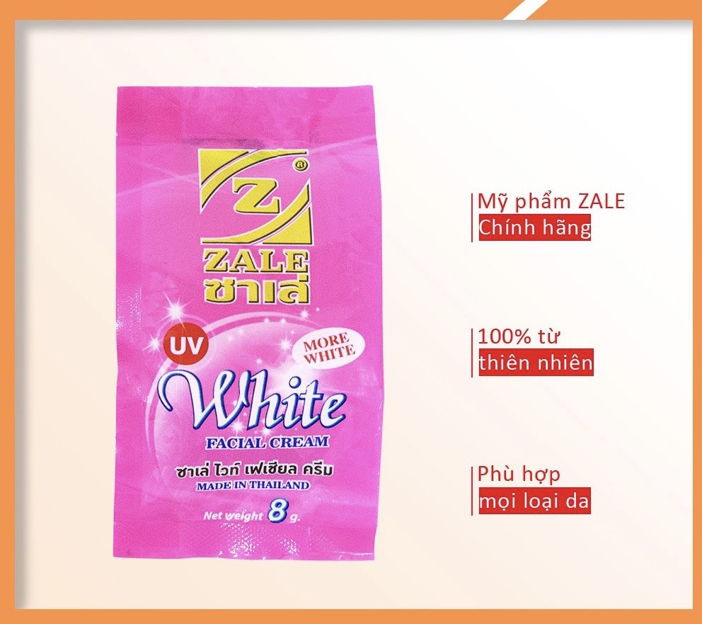 Kem dưỡng trắng da ZALE HỒNG 8G (HÀNG THÁI LAN) : Mua COMBO 3 hủ tặng 1 hủ