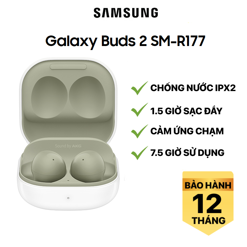 Tai nghe Bluetooth True Wireless Samsung Galaxy Buds 2 SM-R177 - Hàng Chính Hãng