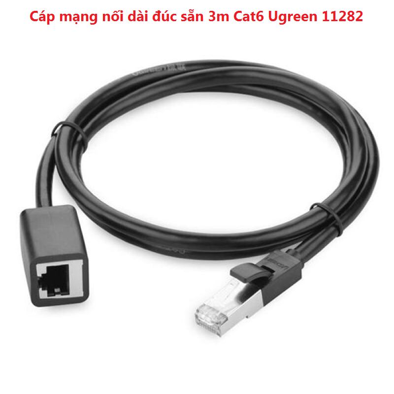 Cáp mạng nối dài đúc sẵn 3m cat6 ugreen 11282 chính hãng