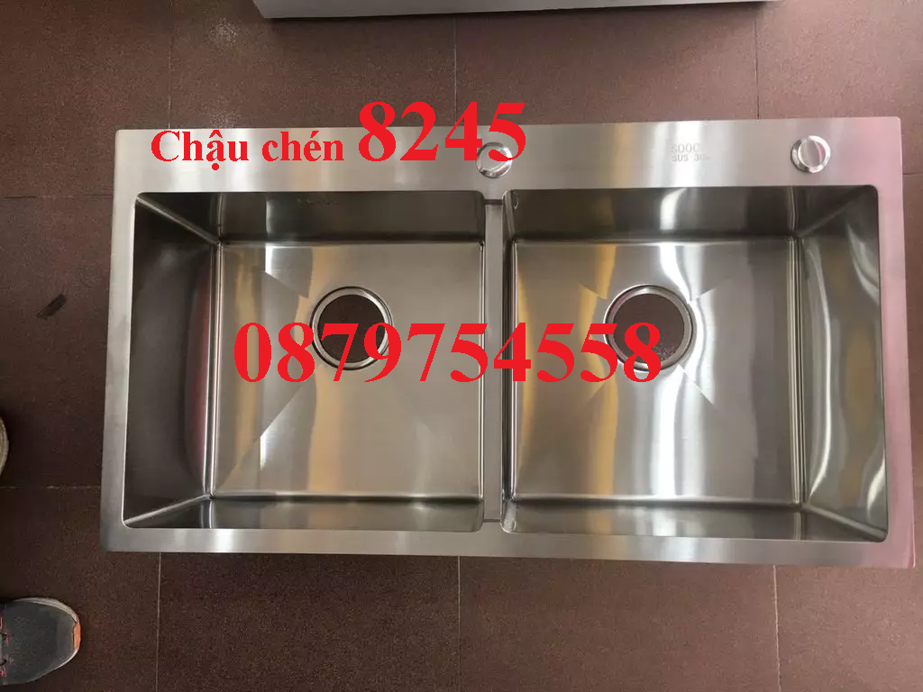 Chậu Rửa Chén Đa Năng Đúc liền khối inox 304 - 8245