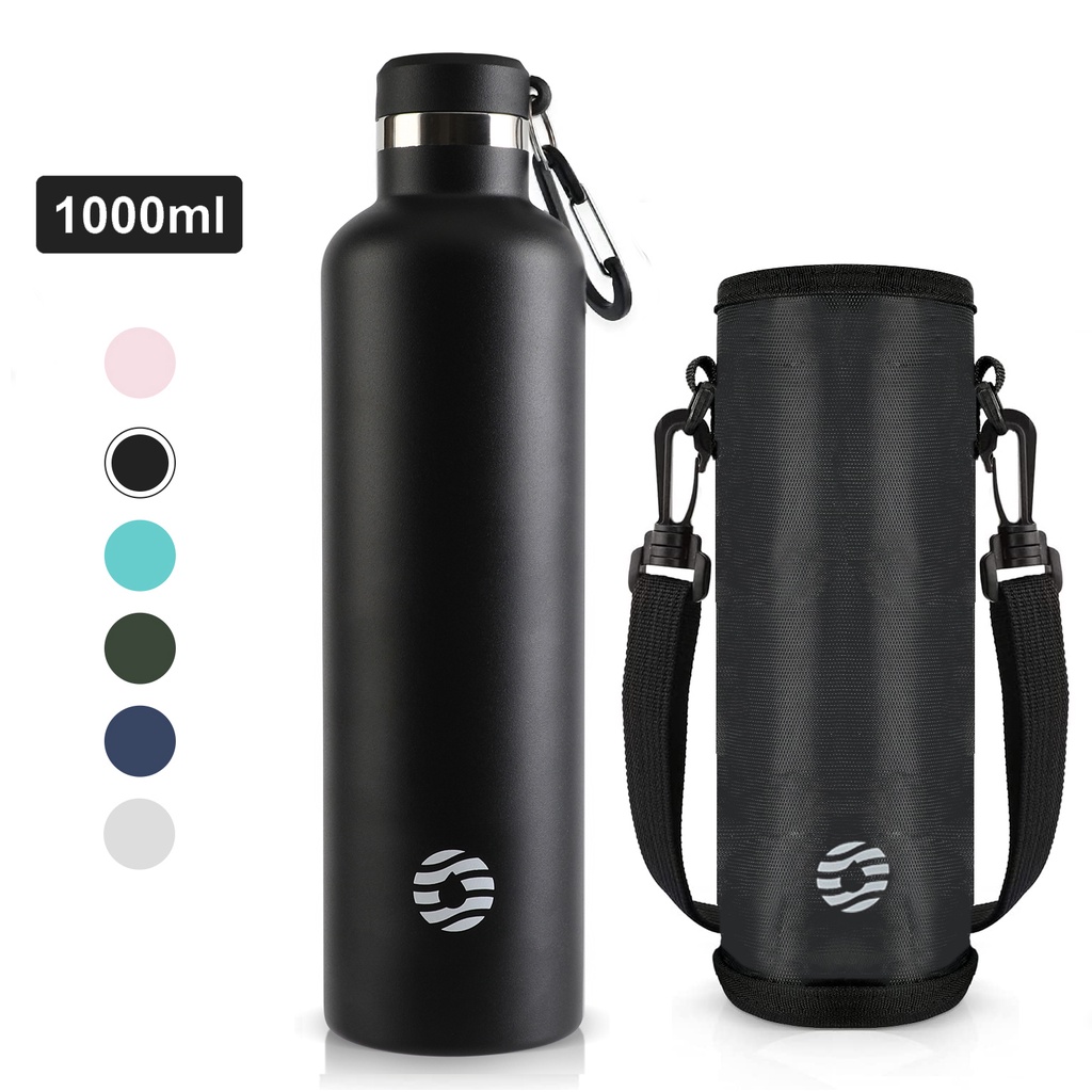 Bình giữ nhiệt FJbottle 750ml/1000ml kèm túi đựng Bình nước cách nhiệt bằng thép không gỉ 304