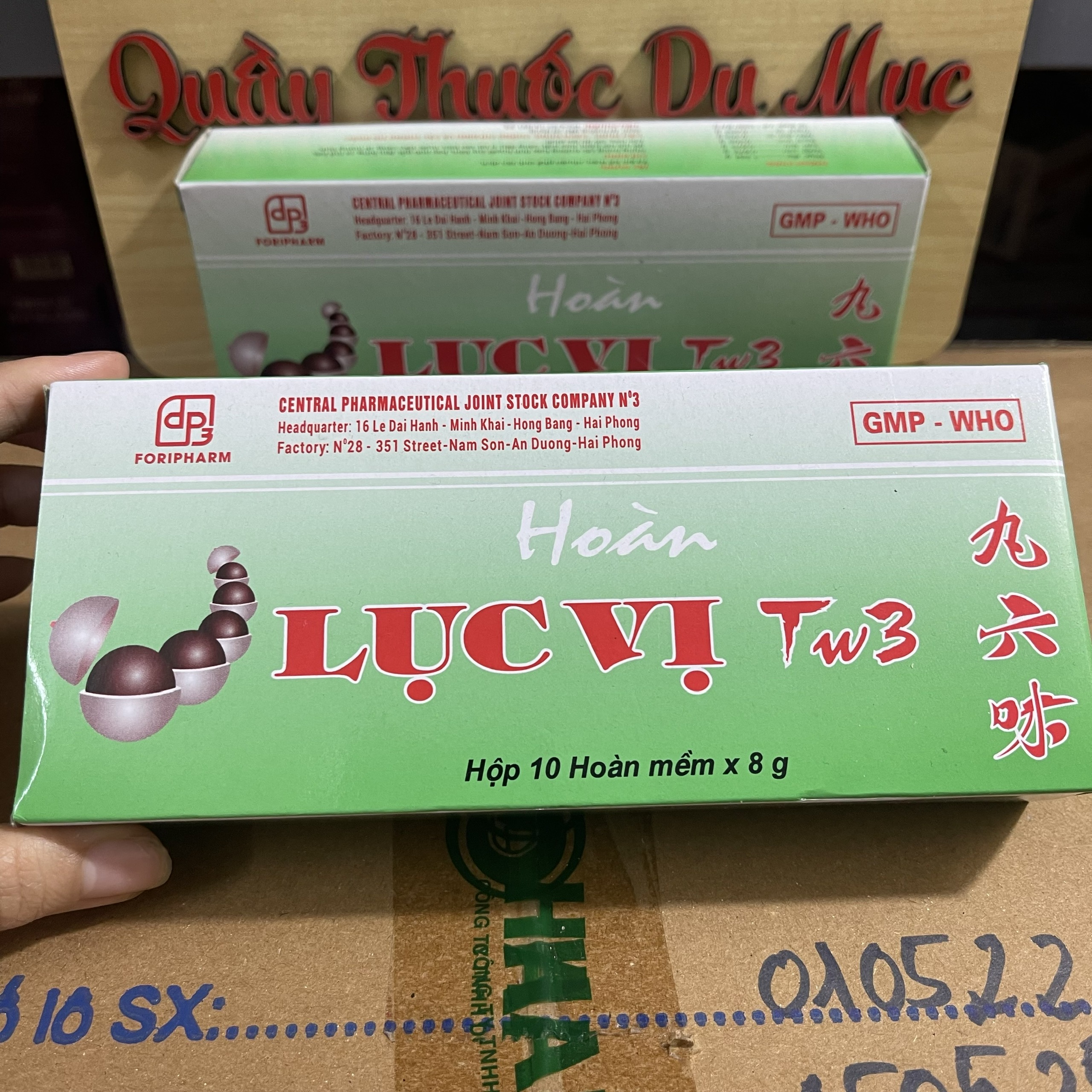 Hoàn lục vị TW3 giúp tư âm, bổ thận, bổ phổi hộp 10 hoàn mềm