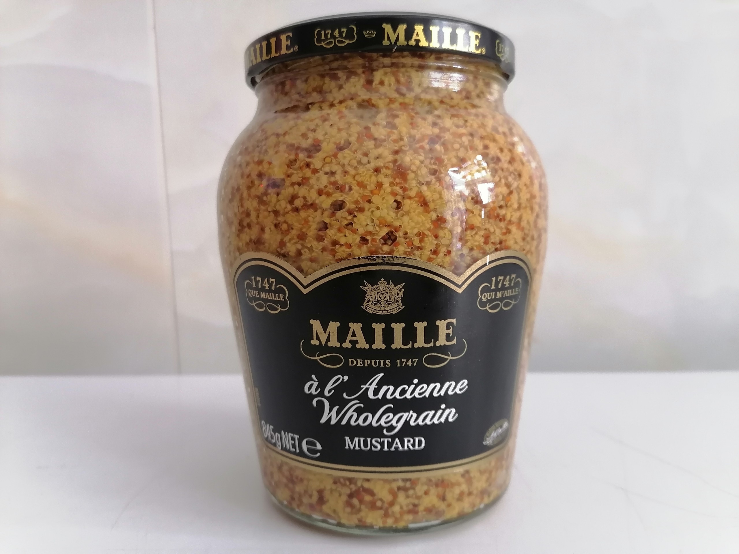 MAILLE [LỌ LỚN 845g – NGUYÊN HẠT] MÙ TẠT VÀNG [France] Dijon Wholegrain Mustard (anm)
