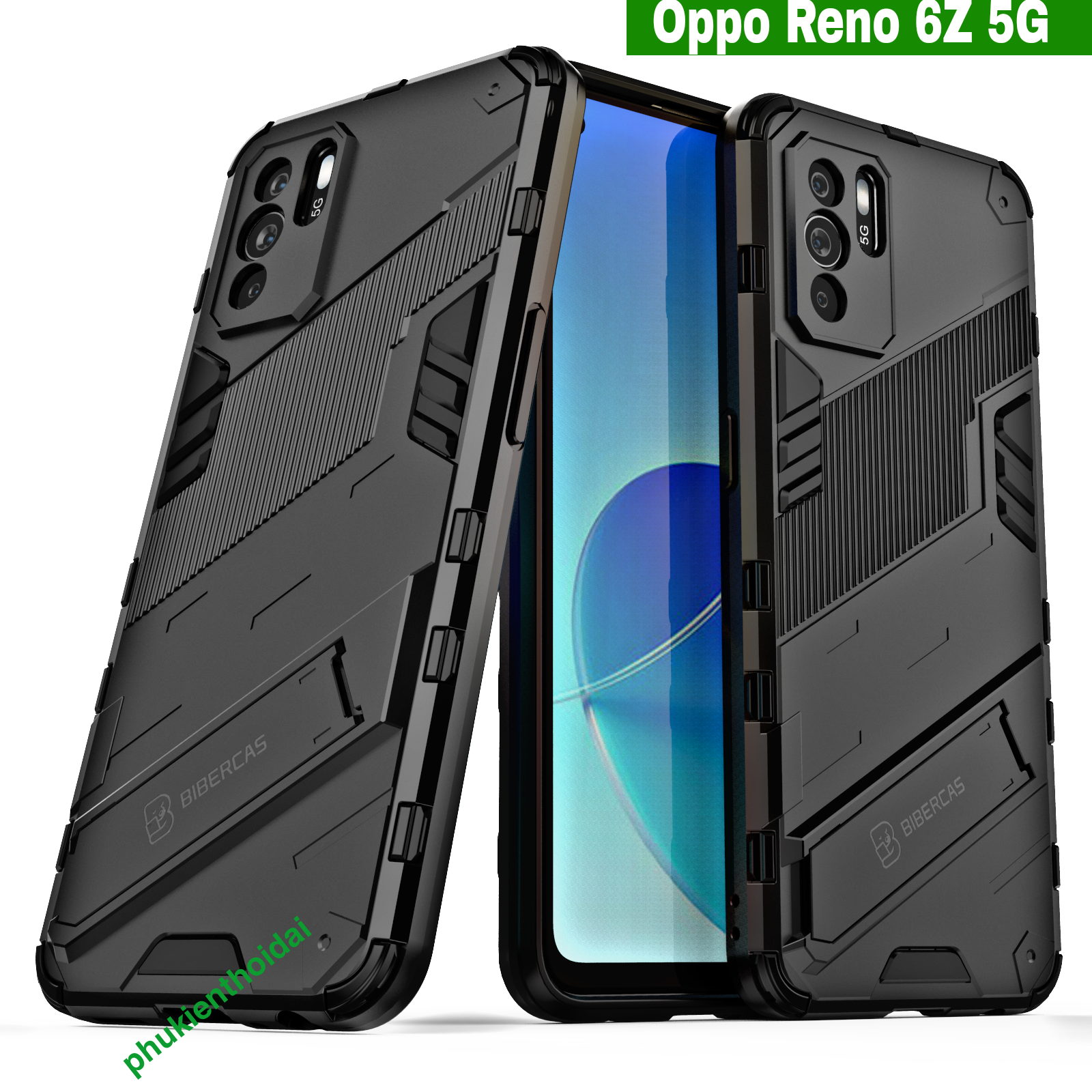 Ốp lưng Oppo Reno 6Z 5G / Reno 11F 5G Iron Man Ver 2 chống sốc giá đỡ xem phim cao cấp