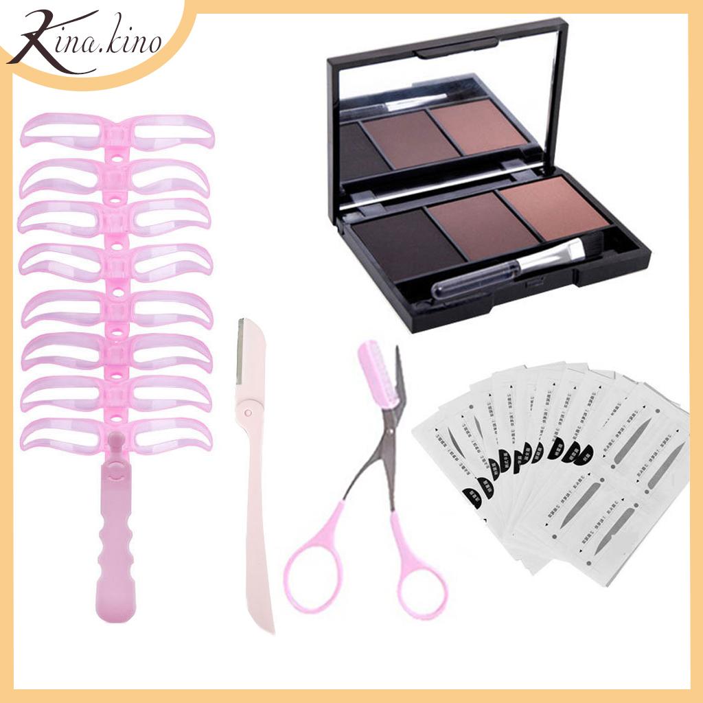 Combo 4 món vẽ lông mày - dáng mới 2020 - khuôn vẽ chân mày -Kinakino