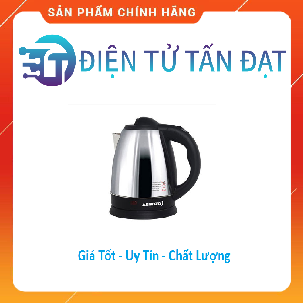 Ấm đun nước siêu tốc asanzo sk-1800 1.8l bảo hành chính hãng 12 tháng