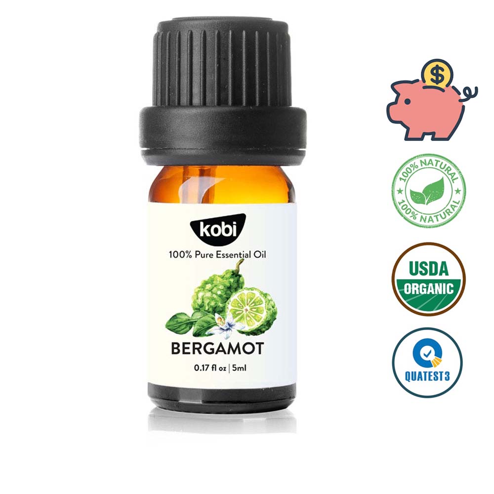 Tinh dầu Cam Hương Kobi Bergamot essential oil giúp thư giãn, giảm trầm cảm, giảm đau hiệu quả - 5ml