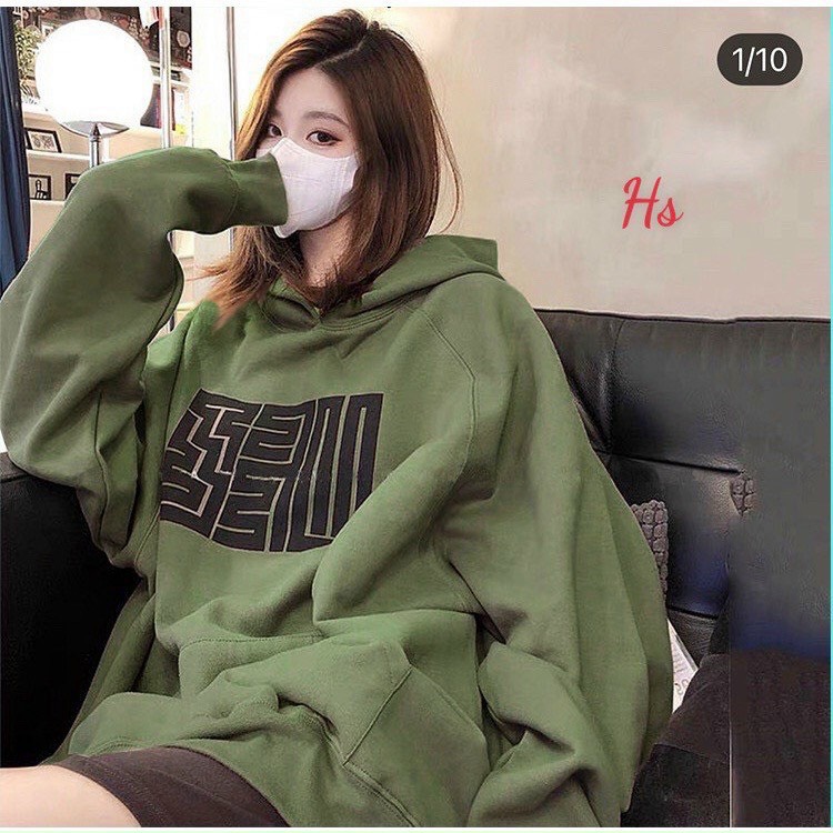 Áo hoodie unisex in mê cung form rộng nam nữ basic cao cấp - u387