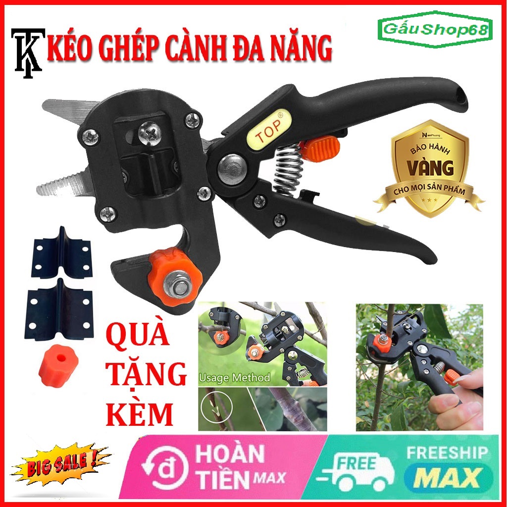 Kéo ghép cành đa năng chuyên dụng loại tốt, kéo cắt, chiết ghép cành cây nhật bản, dụng cụ làm vườn, chăm sóc cây cảnh