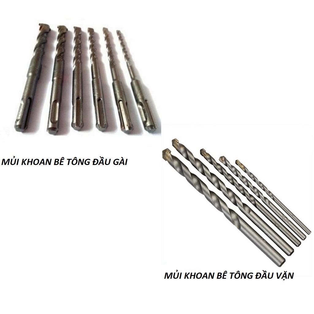 MỦI KHOAN TƯỜNG - MỦI KHOAN BÊ TÔNG CÁC LOẠI