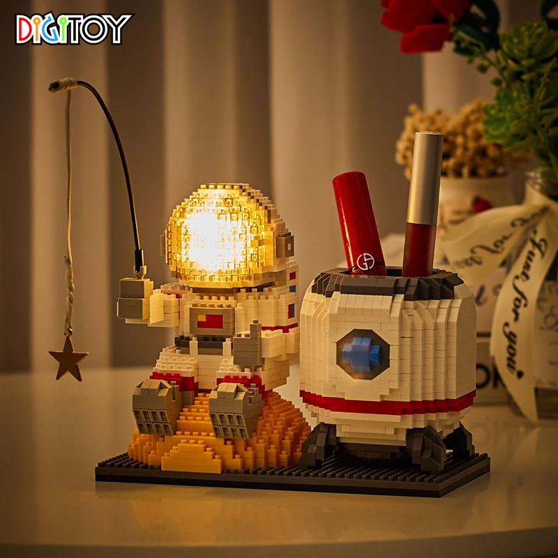 [CÓ ĐÈN] Bộ đồ chơi lắp ráp lego xếp mô hình phi hành gia vũ trụ câu ngôi sao trang trí quà tặng sinh nhật bé trai trẻ em, Digitoy - Đồ chơi hay ho