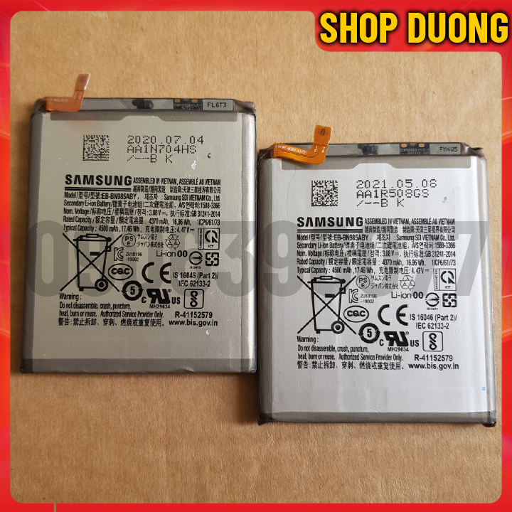 Pin zin samsung note 20 ultra mã eb-bn985aby tháo máy đã qua sử dụng - shop dương