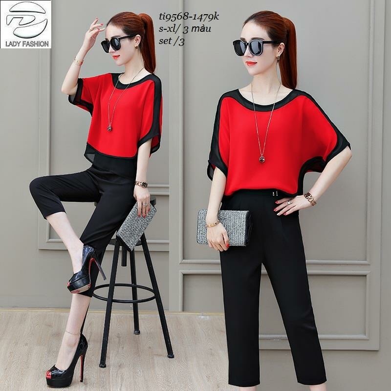 [HCM]Set bộ công sở phối voan