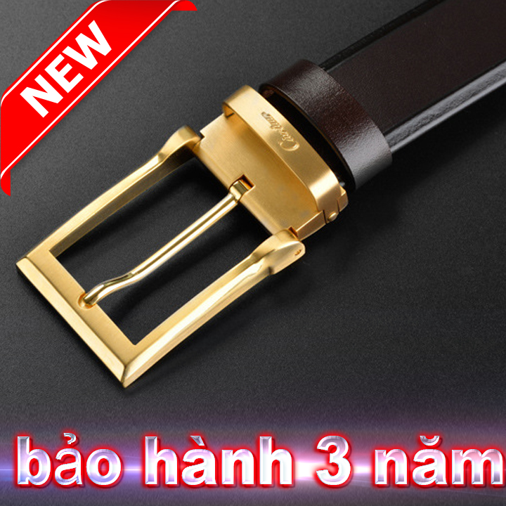 thắt lưng da ciartuar nhập khẩu italy dây nịt nam hàng cao cấp da bò 100% bản rộng 3.5cm