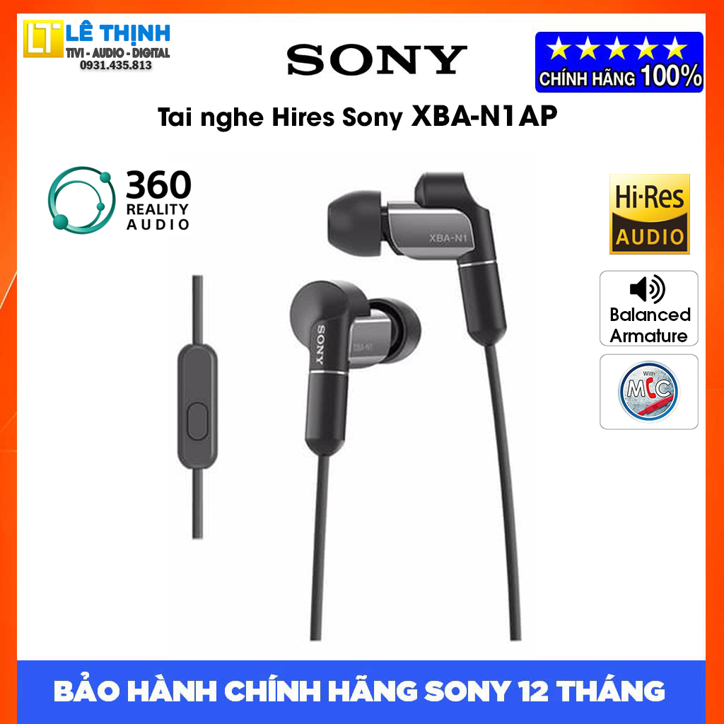 Tai nghe Hires Sony XBA-N1AP - Hàng chính hãng - Bảo hành chính hãng Sony 12 tháng toàn quốc
